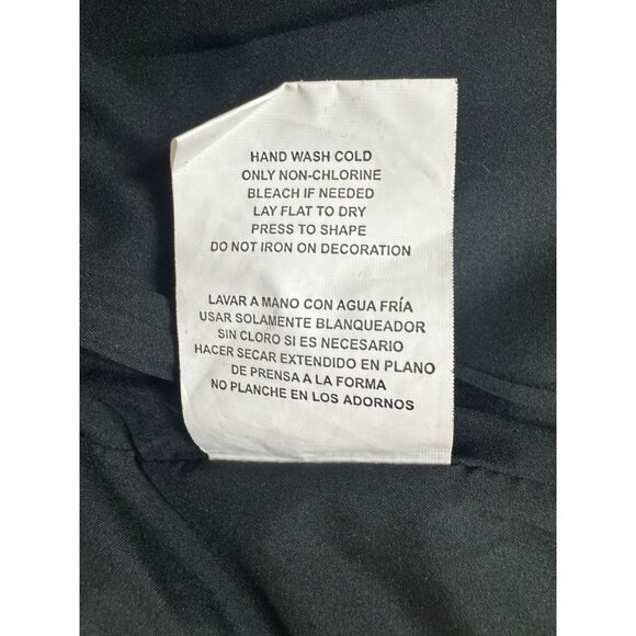 Black‎ White Houndstooth Print Blazer Jacket Striped Sleeves Size Small Red - Picture 9 of 9